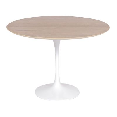 Mesa Saarinen Tulipa Jantar Redonda 137cm Tampo Madeira