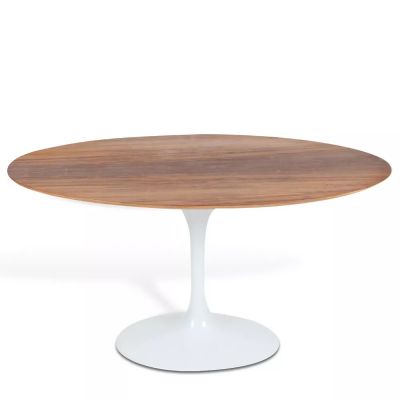 Mesa Saarinen Tulipa Jantar Oval (90X160x73cm) Tampo Madeira Freij