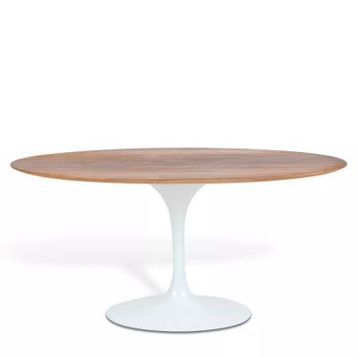 Mesa Saarinen Tulipa Jantar Oval (90X160x73cm) Tampo Madeira Freij