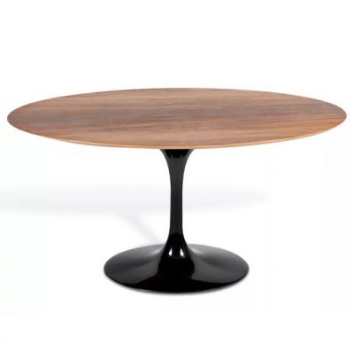 Mesa Saarinen Tulipa Jantar Oval (90X160x73cm) Tampo Madeira Freij