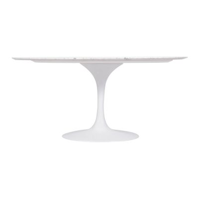 Mesa Saarinen Tulipa Jantar Oval (100X180x73cm) Carrara Venatino