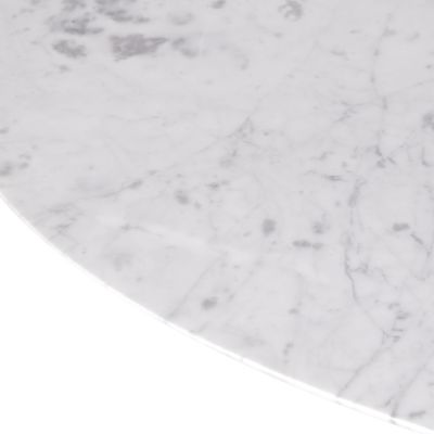 Mesa Saarinen Tulipa Jantar Oval (100X180x73cm) Carrara Venatino