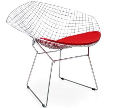 Poltrona Bertoia Diamante (Ao Cromado)