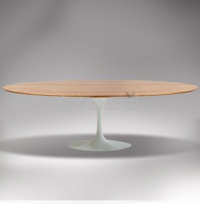 Mesa Saarinen Tulipa Jantar Oval (122X235x73cm) Mrmores e Madeira