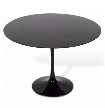 MESA SAARINEN TULIPA JANTAR OVAL (90X160x73cm) MRMORES E MADEIRA