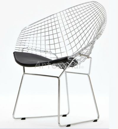 Poltrona Bertoia Diamante (Ao Cromado)