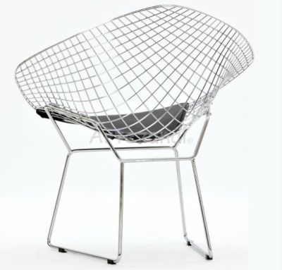 Poltrona Bertoia Diamante (Ao Cromado)