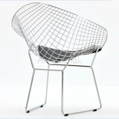 Poltrona Bertoia Diamante (Ao Cromado)