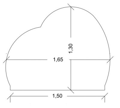 Cabeceira de Cama Po de Aucar (Largura 1,50m)