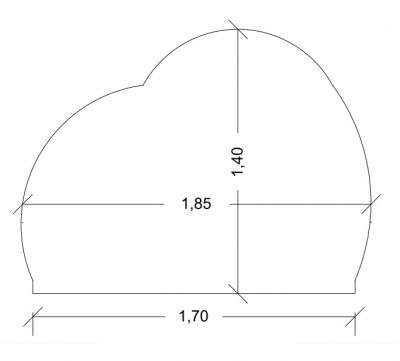 Cabeceira de Cama Po de Aucar (Largura 1,70m)