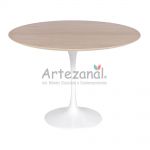 Mesa Saarinen Tulipa Jantar Redonda 137cm Tampo Madeira