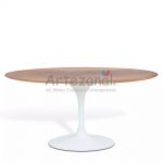 Mesa Saarinen Tulipa Jantar Oval (90X160x73cm) Tampo Madeira Freij