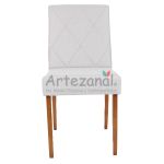 Cadeira premium Monica Linho Cinza decorativa