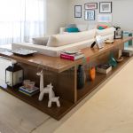 Estofados de Design Moderno Melbourne com Prateleiras em Mdf