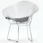 Poltrona Bertoia Diamante (Ao Cromado)