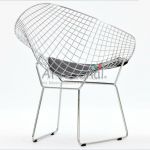 Poltrona Bertoia Diamante (Ao Cromado)